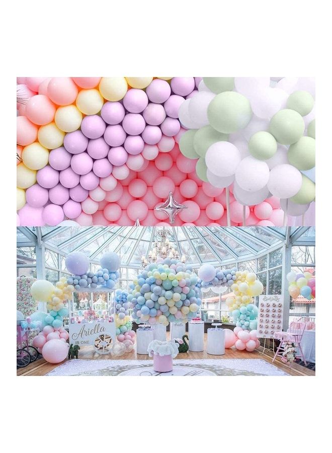 50-Piece Macaron Assorted Rainbow Balloons 10inch