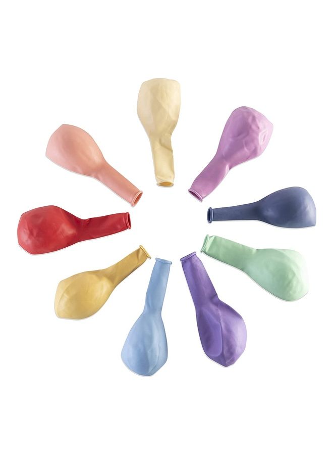 50-Piece Macaron Assorted Rainbow Balloons 10inch
