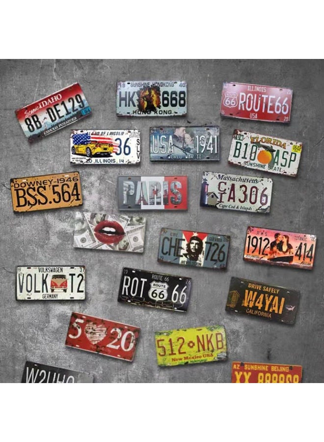 LINGWEI Vintage Feel Rustic Home Wall Decor Multicolour 30 X 30 X 0.5cm - Image 3