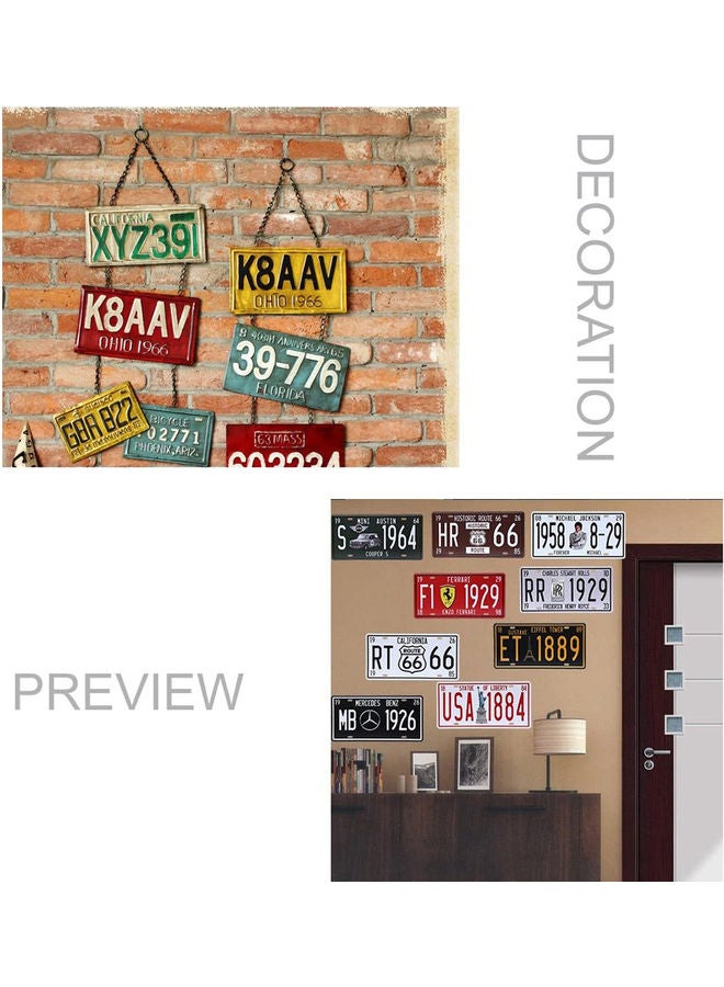 LINGWEI Vintage Feel Rustic Home Wall Decor Multicolour 30 X 30 X 0.5cm - Image 4