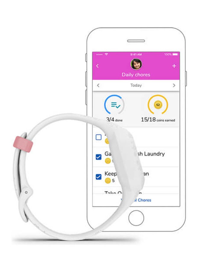GARMIN Vívofit JR 3 Disney Princess Fitness Tracker White  - Image 2