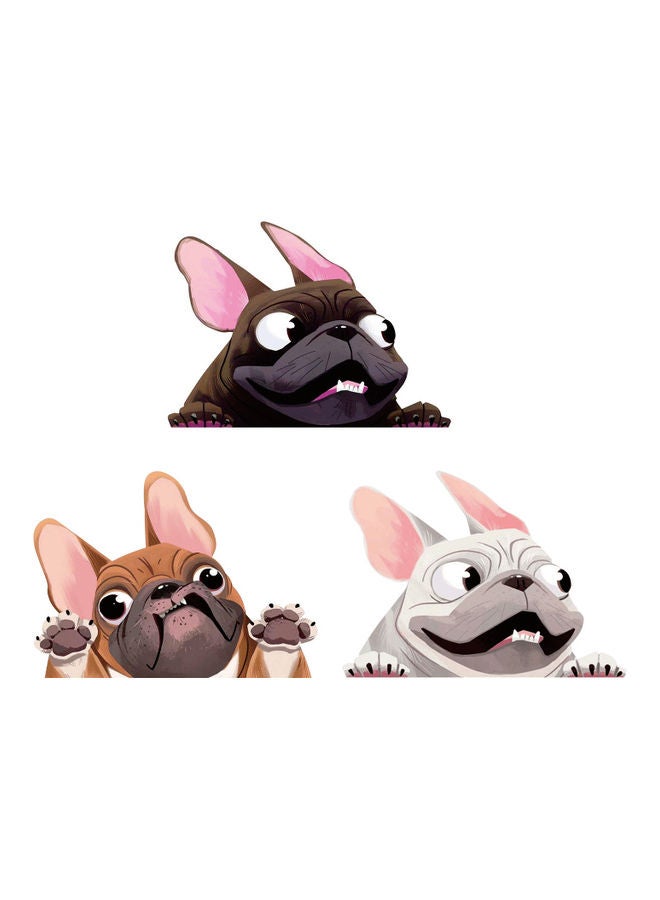 ملصق مضحك على شكل وجه كلب الباك للنافذة الخلفية للسيارة - Image 5