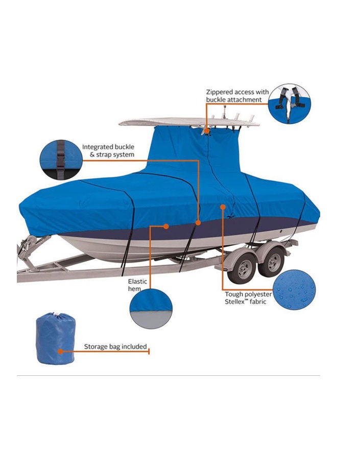 Generic Heavy Duty 210D Waterproof Boat Cover Fits For Boats 17-19FT  - Image 4