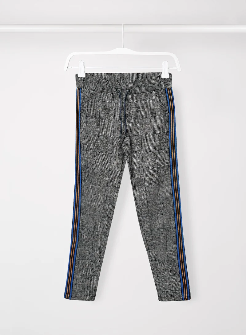 koko noko Kids/Teen Contrast Stripe Pants Grey
