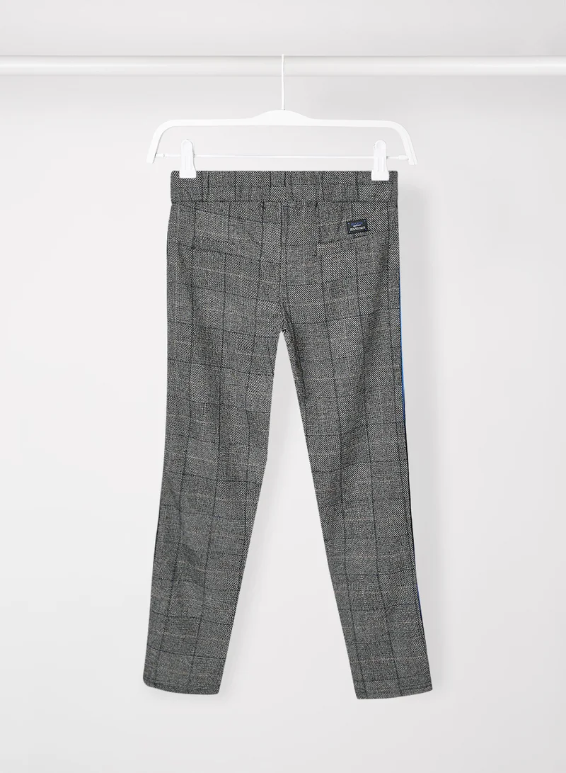 koko noko Kids/Teen Contrast Stripe Pants Grey