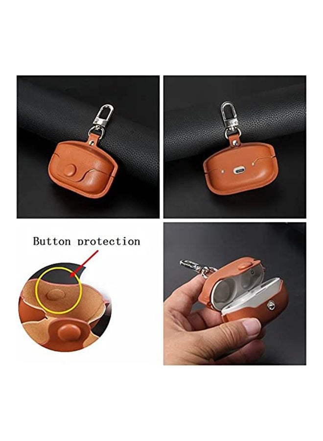 Protective Case Cover For Sony WF 1000XM4 Brown  - Image 4