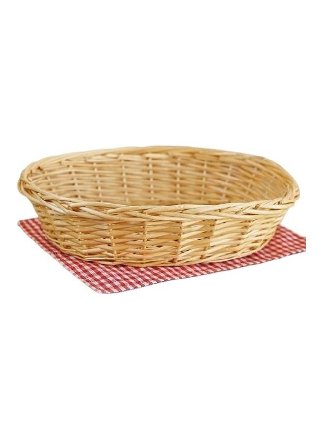 هاندسوم غيفت سلة خبز دائرية بني 44x34x11سم  - Image 1
