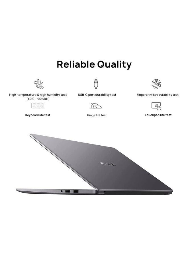 لابتوب ميت بوك D15 إصدار عام 2021 بشاشة بدقة كاملة الوضوح مقاس 15.6 بوصة ومعالج كور i3 طراز 10110U من الجيل العاشر وذاكرة رام 8 جيجابايت ومحرك أقراص SSD بسعة 256 جيجابايت وبطاقة رسومات إنتل فائقة الوضوح وبنظام تشغيل ويندوز 10 مع ماوس بتقنية البلوتوث - إصدار عالمي اللغة الإنجليزية رمادي فلكي