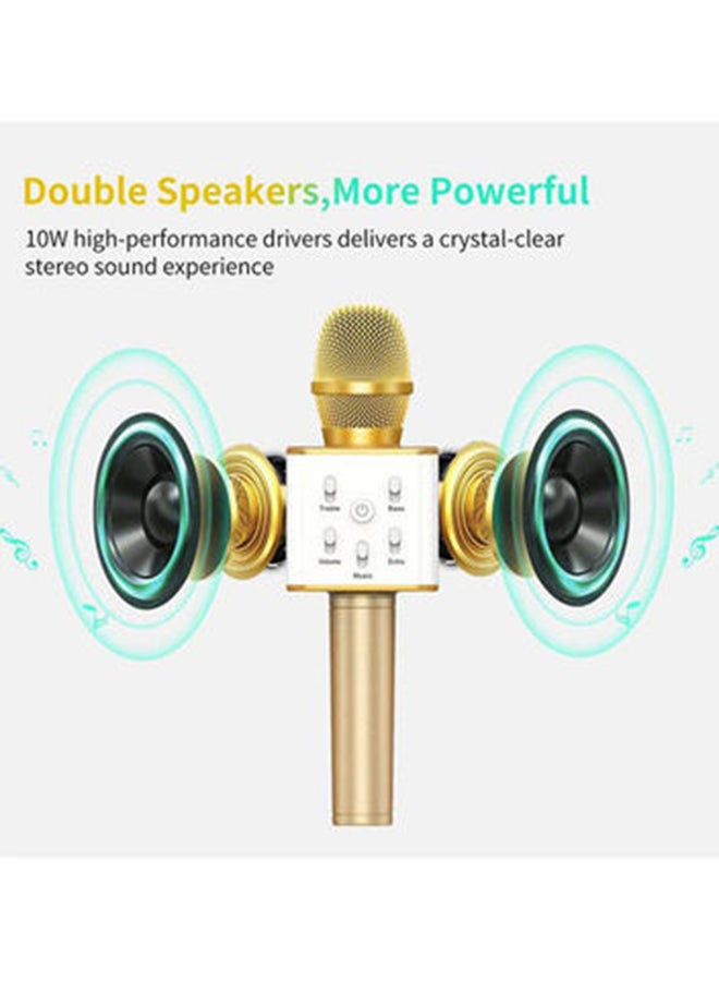 Bluetooth Wireless Karaoke Multi-Functional Microphone HBN60002013 Gold  - Image 2