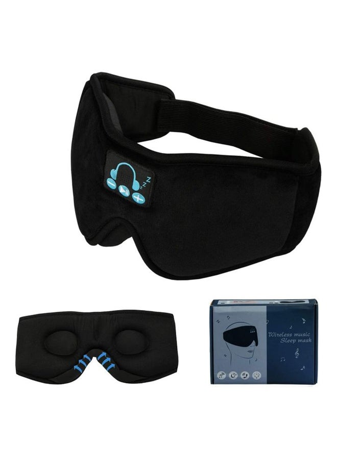 Sleeping Eye Mask  With Built-In Bluetooth Headphones Black - Image 1