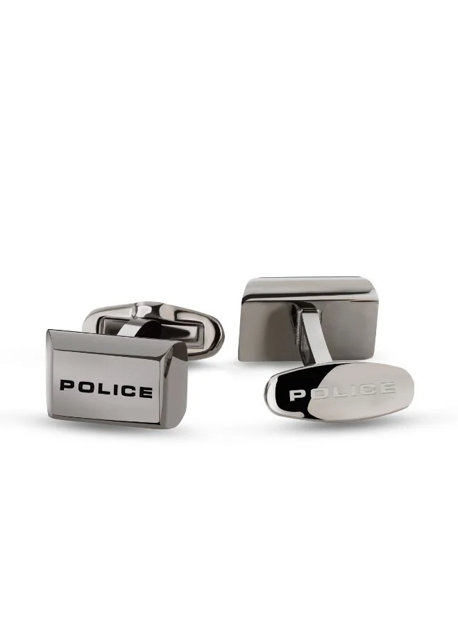 POLICE POLICE Notch Gun Stainless Steel Cufflink for Men - PEAGC2103401