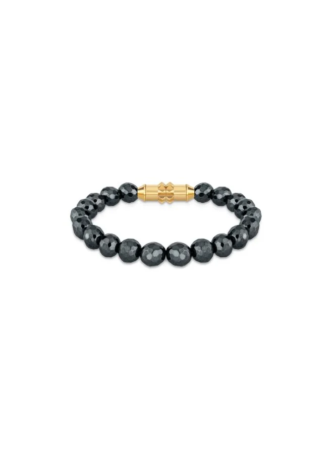 بوليس POLICE Connected Black/Gold Plated Bracelet for Women - PEJLB2103905