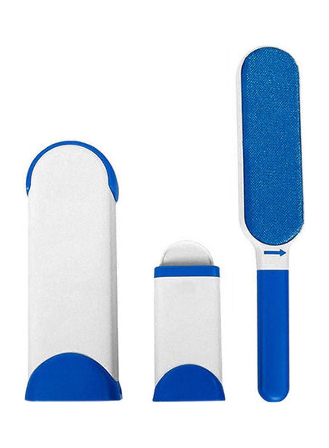 Reusable Fur And Lint Remover Kit Blue & White 32.5x7.4x5cm