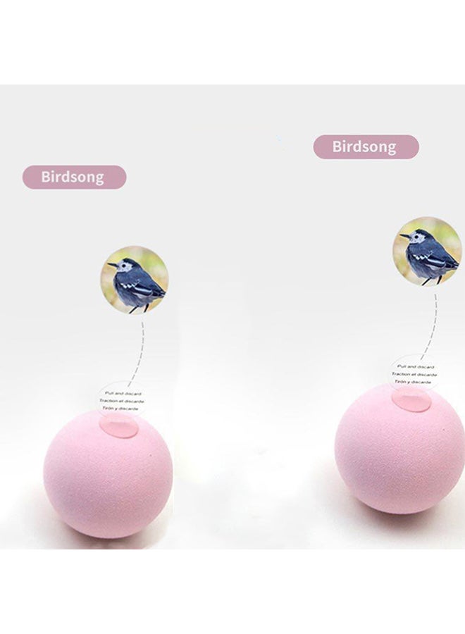 Kidle Cat Simulation Animal Vocal Call Ball Pink 5x5x5cm - Image 2