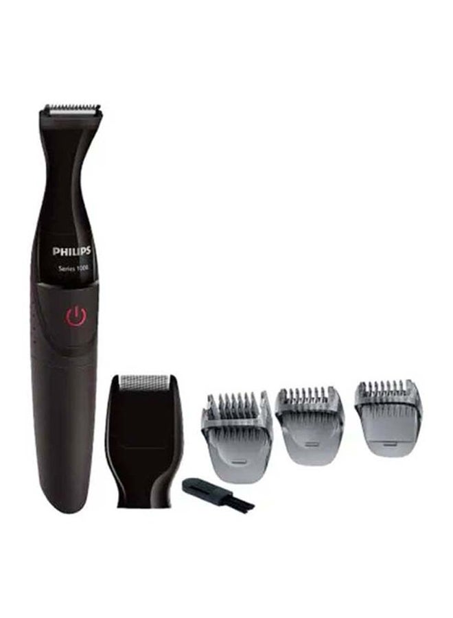 Philips - Multigroom Series 1000 Ultra Precise Beard Styler Grey/Black - Image 1