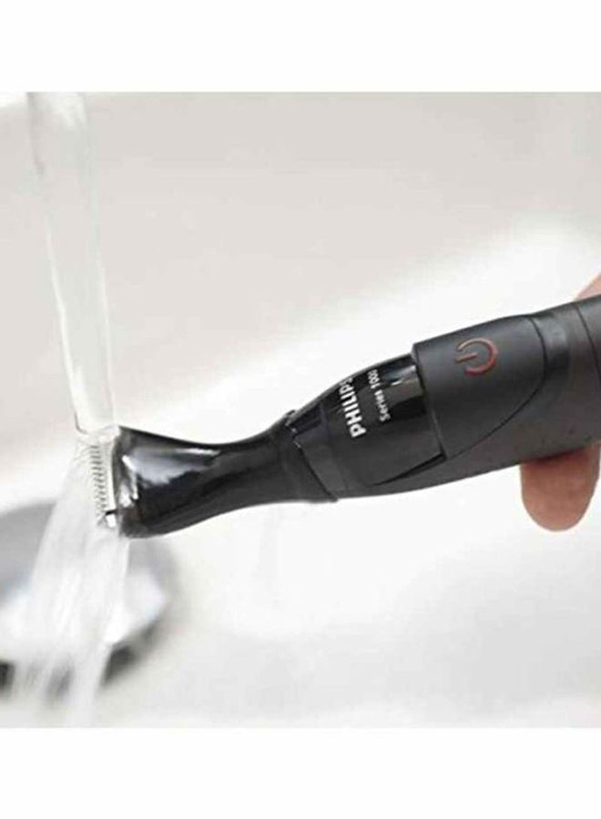 Philips - Multigroom Series 1000 Ultra Precise Beard Styler Grey/Black - Image 1