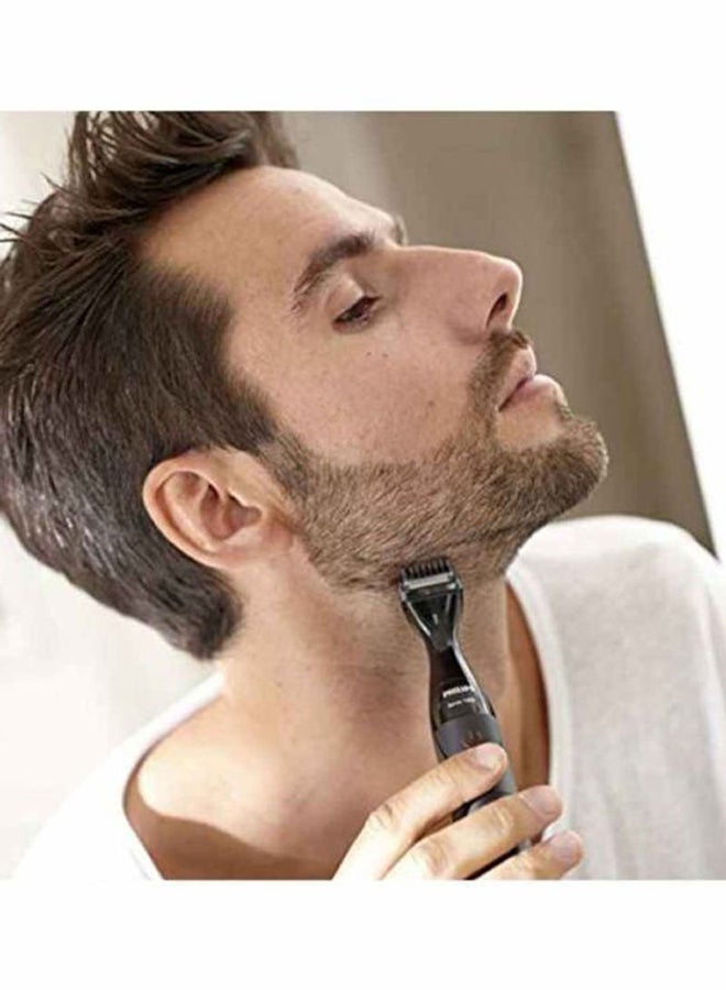 Philips - Multigroom Series 1000 Ultra Precise Beard Styler Grey/Black - Image 1