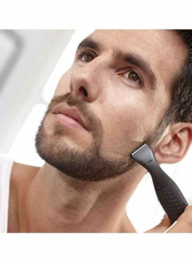Philips - Multigroom Series 1000 Ultra Precise Beard Styler Grey/Black - Image 1