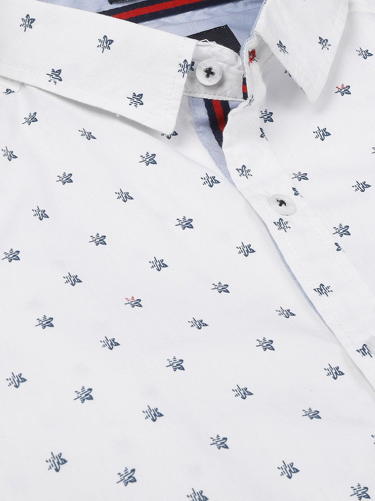 Thomas Scott All-Over Printed Shirt Snow White - Image 4