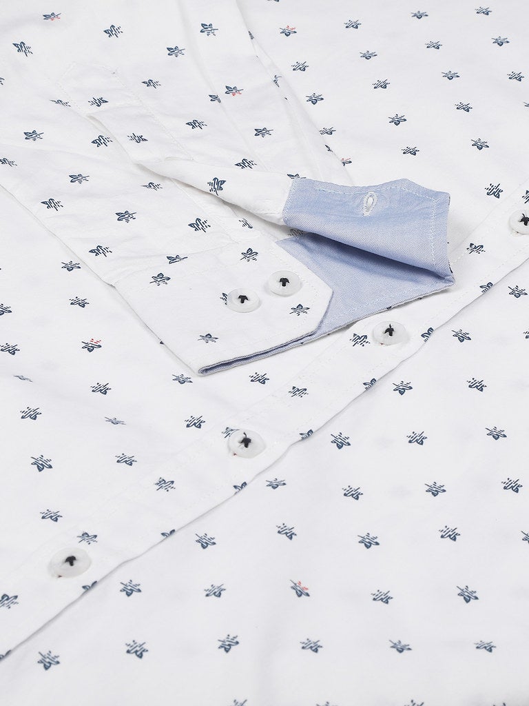 Thomas Scott All-Over Printed Shirt Snow White - Image 5