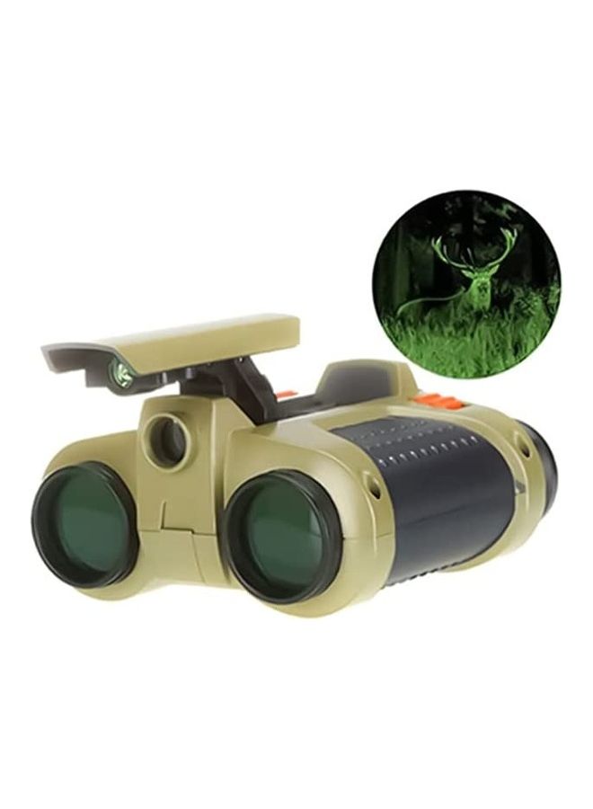 Digitek - Auto-Retractable Focusing Multi-Function Night Vision Device Binoculars with Lights Scope 4 x 30 Gold - Image 1