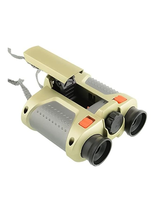 Digitek - Auto-Retractable Focusing Multi-Function Night Vision Device Binoculars with Lights Scope 4 x 30 Gold - Image 1