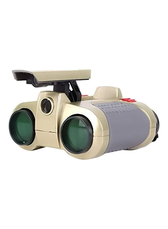 Digitek - Auto-Retractable Focusing Multi-Function Night Vision Device Binoculars with Lights Scope 4 x 30 Gold - Image 1
