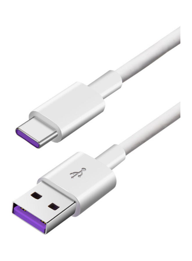 Type C 5A Fast Charging Cable 2meter White  - Image 2