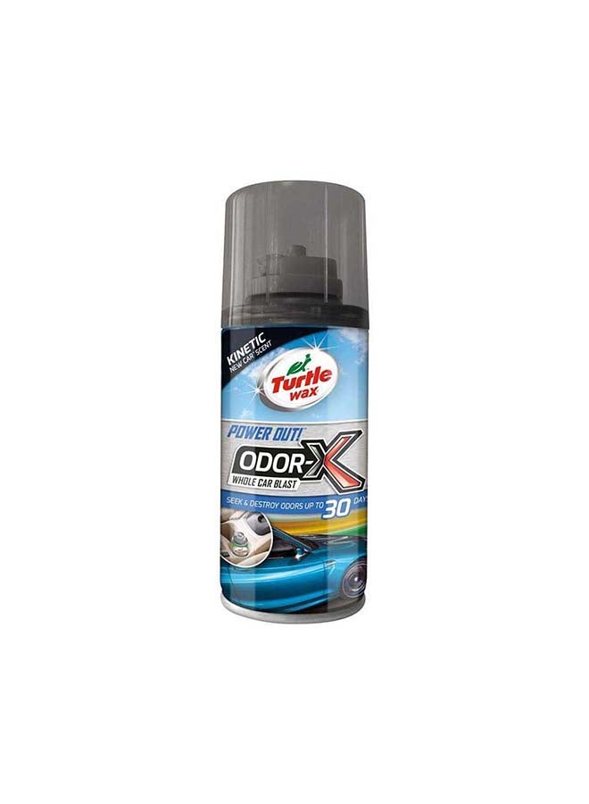 Turtle wax Turtle Wax 100ml, Power Out! Odor-X Whole Car Blast, Longlasting Odour Remover & Air Freshener & Ac Cleaner, Kinetic New Car Scent  - Image 1