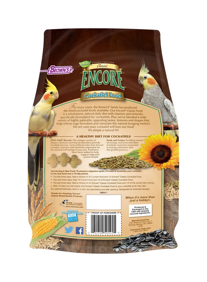 BROWN'S Encore Classic Natural Parrot Food Multicolour 1.81kg - Image 2