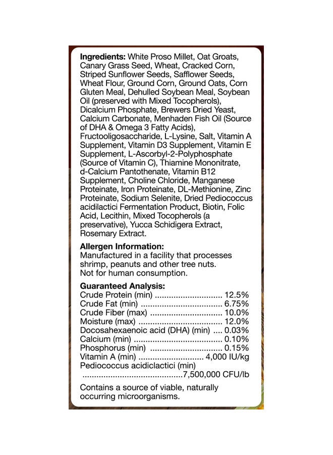 BROWN'S Encore Classic Natural Parrot Food Multicolour 1.81kg - Image 4