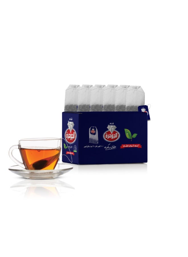 Al Jawhara Tea Bag 200grams Pack of 100 