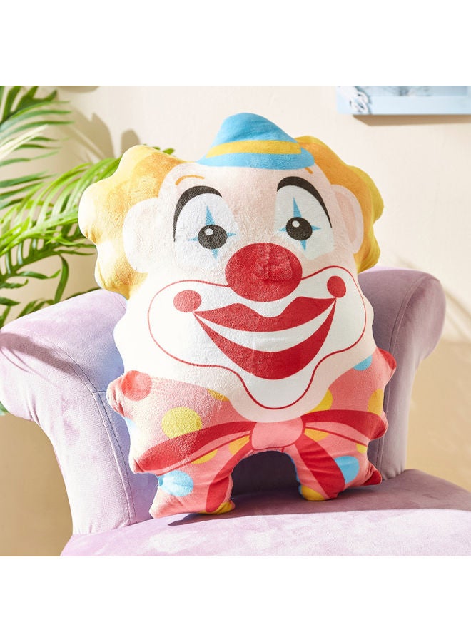 Home Box - Lush Joker Shaped Filled Cushion Polyester Multicolour 40 x 30cm - Image 1