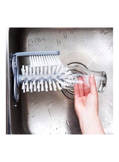 Home Box Neo Water Bottle And Glass Cleaning Brush With Suction Multicolour 14x17.5cm  - Image 5