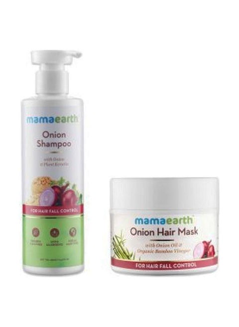 Combo Offer - Hair Fall Control Regime Combo: Onion Shampoo 250ml + Onion Hair Mask 200gm