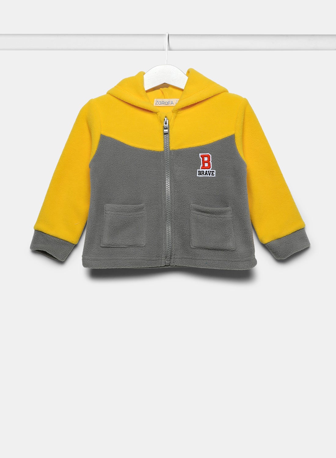 Boys Pack of 2 Zaraffah Shirts Grey & Mustard