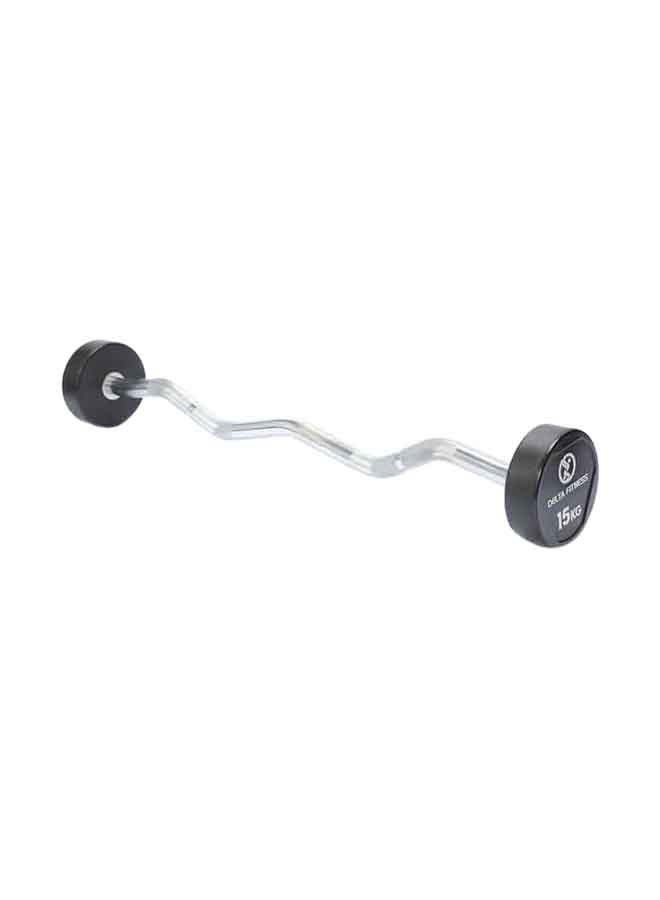 دلتا فيتنس Curl Barbell 15kg - Image 1
