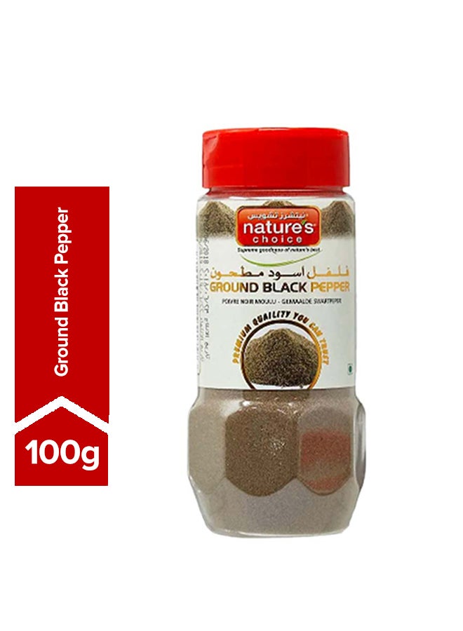 Nature's Choice Ground Black Pepper Jar 100grams  - Image 1
