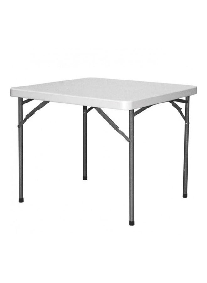 Home Time - Simple Foldable Table White 86 x 86 x 74cm - Image 1