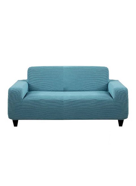 Three Seater Stretch Sofa Cover Blue 190x230cm