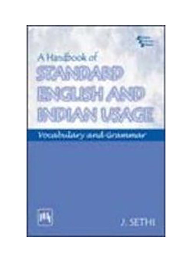 A Handbook of Standard English and Indian Usage : Vocabulary and Grammar Paperback English by Sethi - 1/3/2018