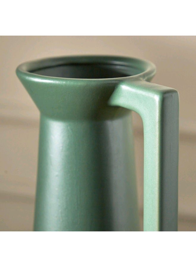 مزهرية من السيراميك بألوان قوس قزح أخضر 35 x 11.5 x 15سم - Image 3