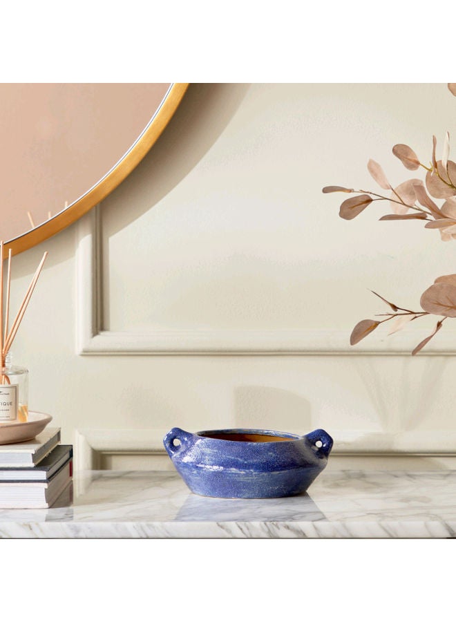 Porcelain Decorative Bowl Blue 7.3 x 18.3 x 20.7cm  - Image 1