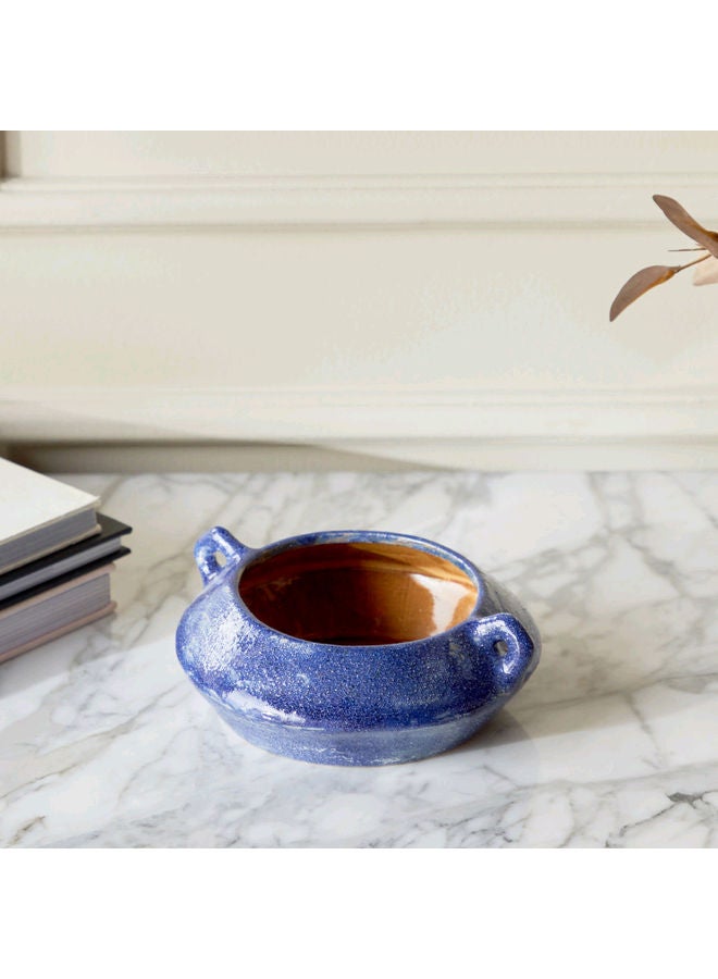 Porcelain Decorative Bowl Blue 7.3 x 18.3 x 20.7cm  - Image 2