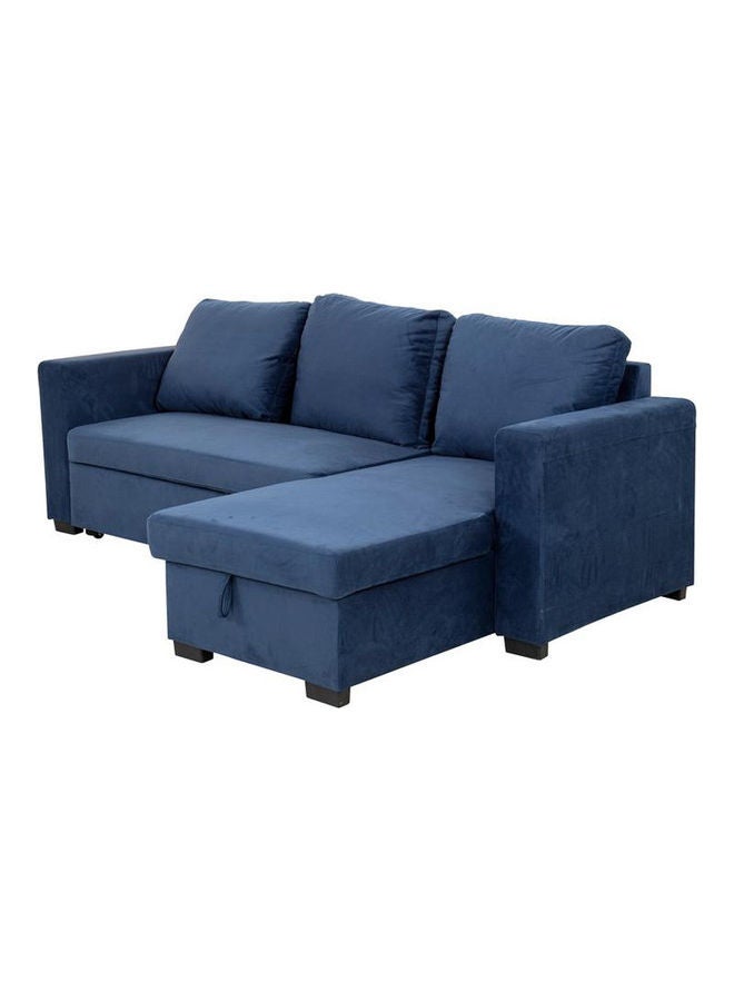 Home Style Cannes L Shape Corner Sofa Blue 146x73x38cm  - Image 2