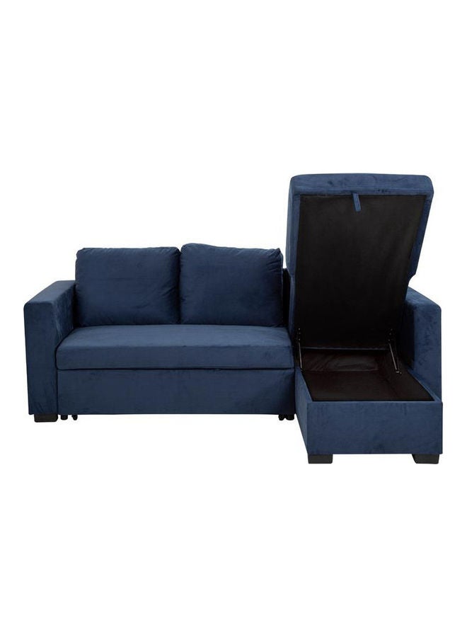 Home Style Cannes L Shape Corner Sofa Blue 146x73x38cm  - Image 3
