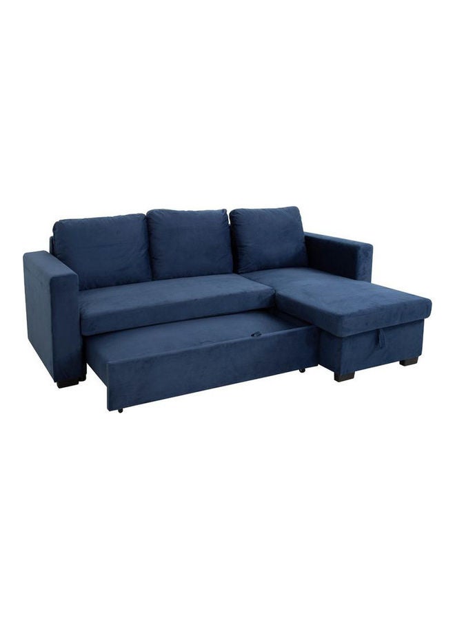 Home Style Cannes L Shape Corner Sofa Blue 146x73x38cm  - Image 1