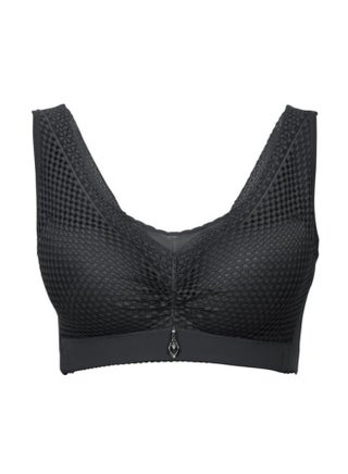 Full Coverage Bra with Net Detail and Broad Straps Black - v1637043605/N51780287V_2