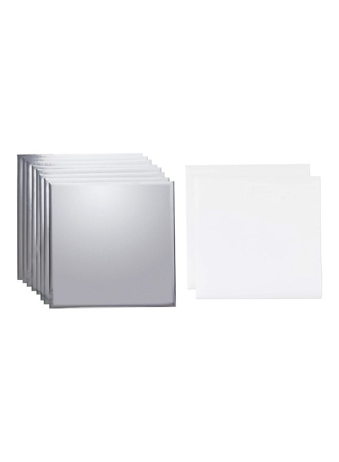 Cricut Transfer Foil Sheets 30x30cm 8 sheets (Silver) Silver - Image 2