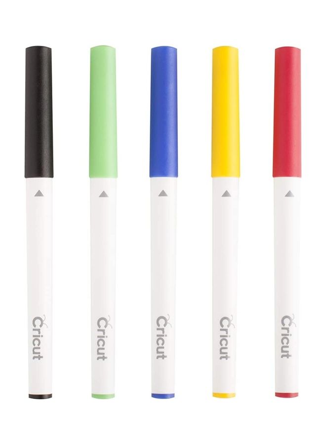 Cricut Explore/Maker Fine Point Pen Set 5-pack (Classics) Red - Image 2